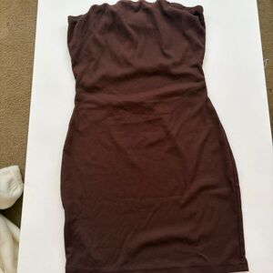 SHEIN Chocolate Brown Ribbed Top